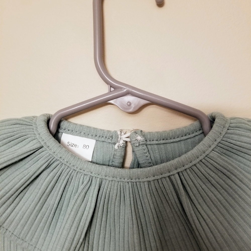 RUFFLE COLLAR RIB BODYSUIT - Picture 3 of 6